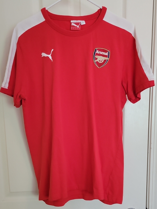 Puma Other - Puma FC Arsenal men’s T-shirt Large Red White England London Soccer COYG